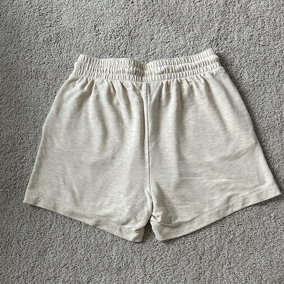 Travis Mathew Women's Beige Cloudscape Athletic Shorts - Picture 3 of 5